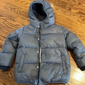 Grey Down J Crew Crewcuts Winter Puffer Jacket size 6/7